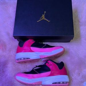 Pink and black air Jordan’s
